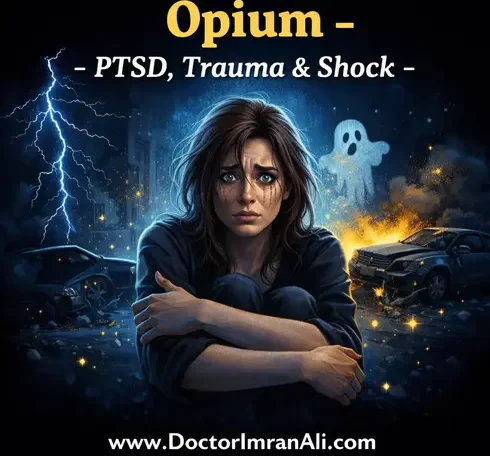 Opium homeopathic medicine for PTSD, unconsciousness, trauma