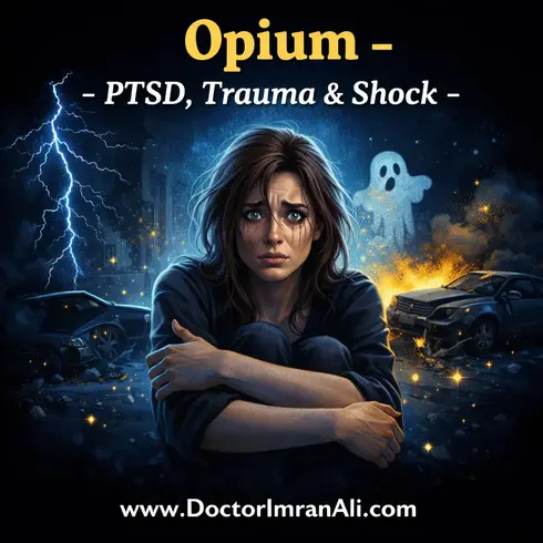 Opium homeopathic medicine for PTSD, unconsciousness, trauma